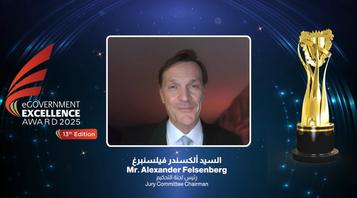 Virtual remarks by Mr. Alexander Felsenberg, Chairman of the eGovernment Excellence Award 2025 Jury Committee